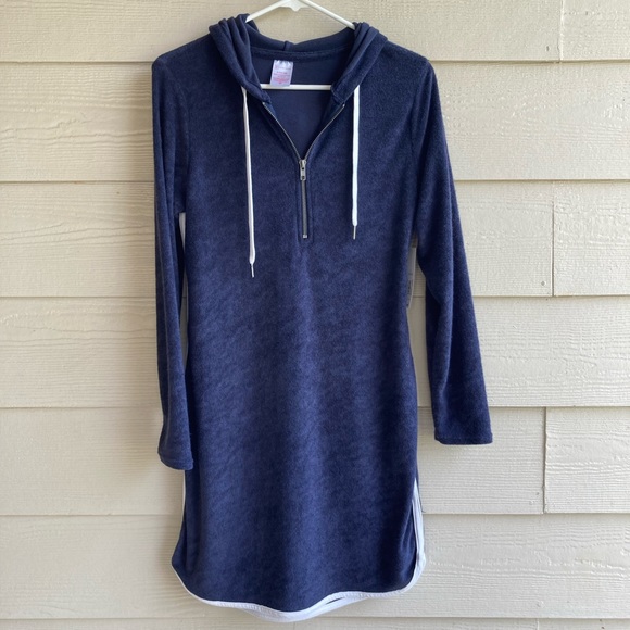 No Boundaries Zip Front Hoodie Dress - Large - Picture 3 of 10